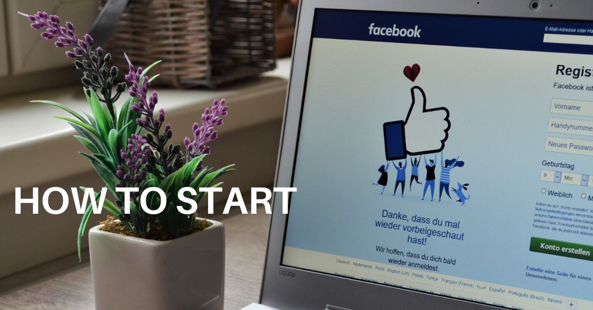 How to start facebook