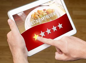 Bad restaurant review.