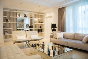 Italian sofa in the living room