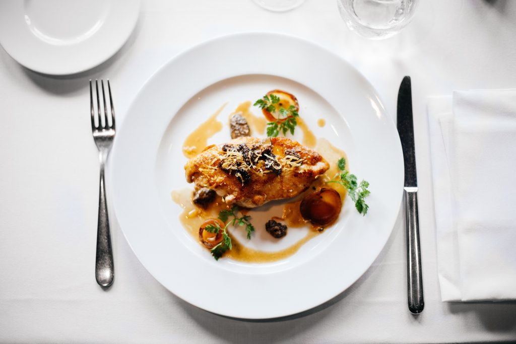 Excellent food plating