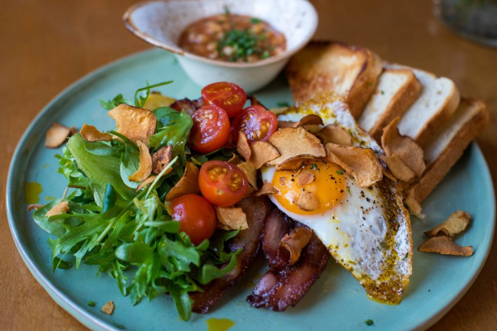 Bacon and Egg Low Carb Meal