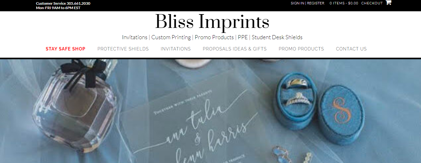 Bliss Imprints stationery in Miami