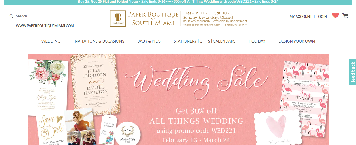 Paper Boutique stationery store in Miami