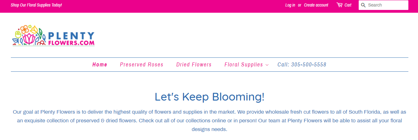 Plenty Flowers gifts in Miami