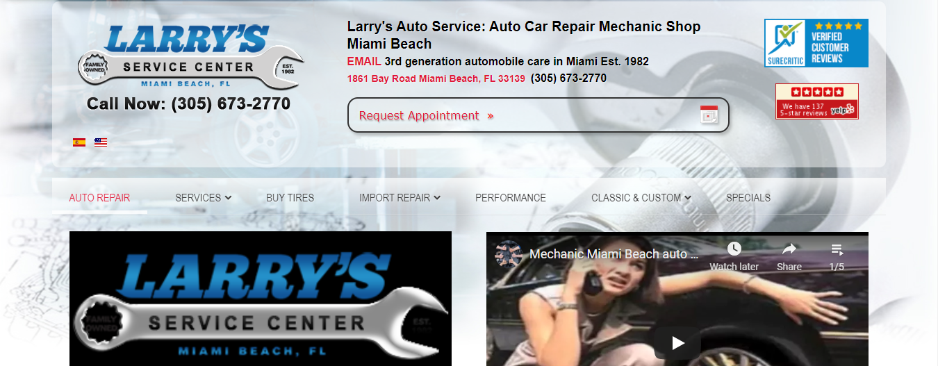 Green's Garage Mechanic Shop in Miami