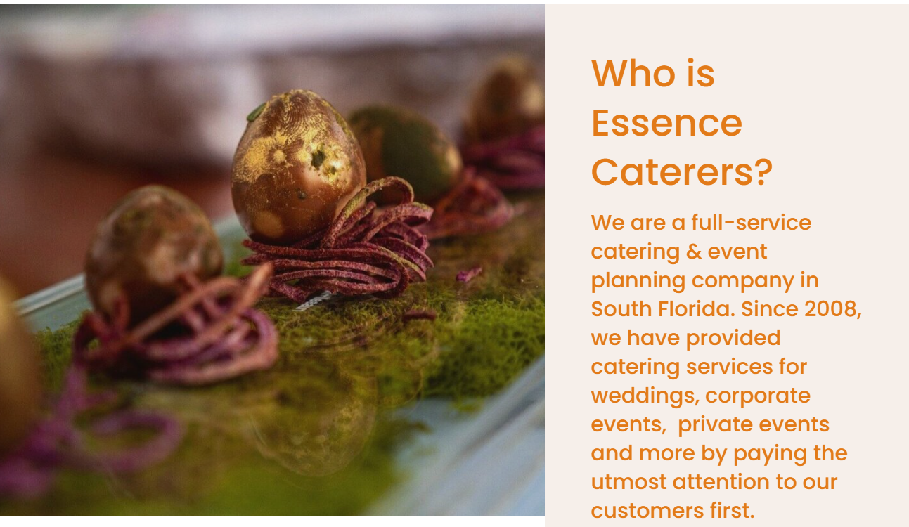 Essence Caterers in Miami