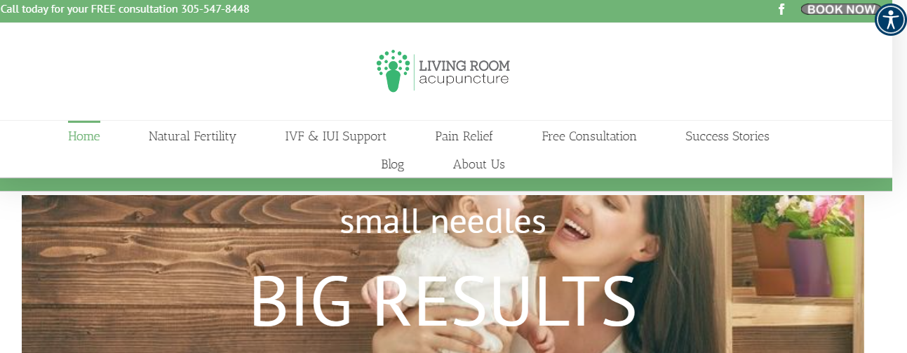 Living Room Acupuncture in Miami