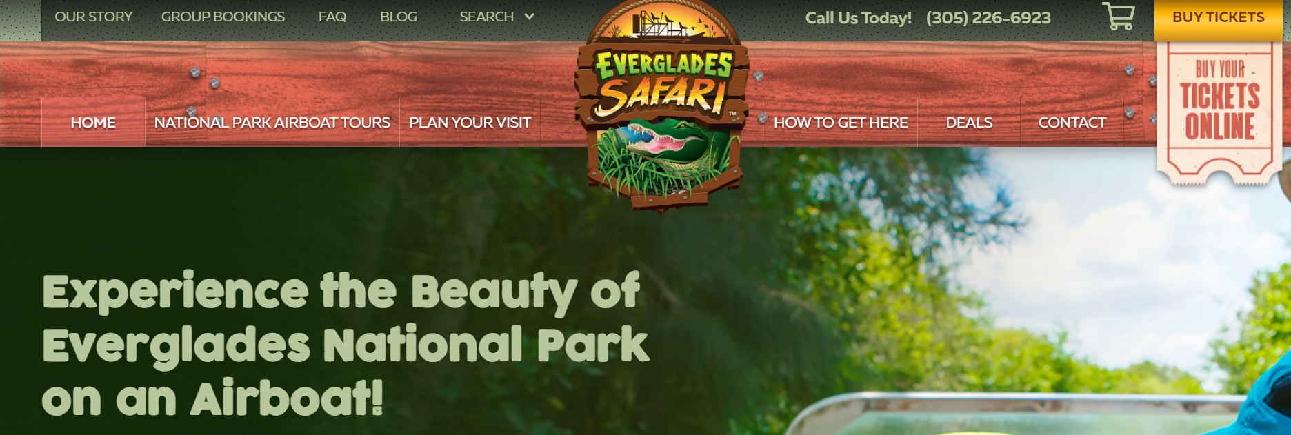 Everglades Safari Park in Miami