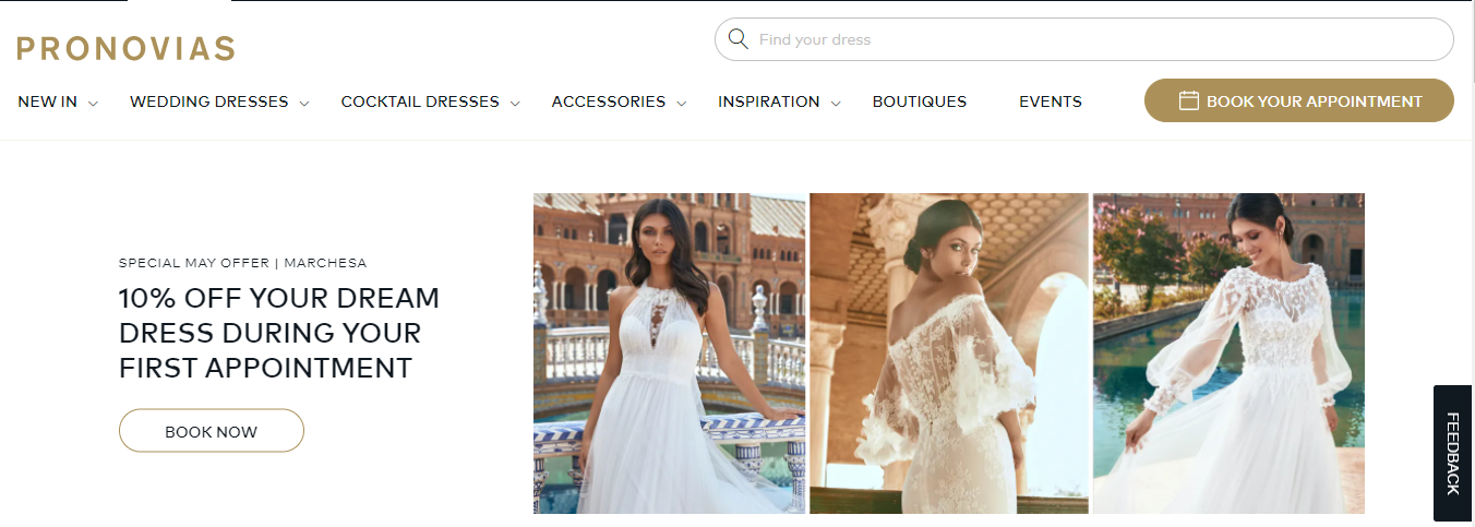 Pronovias Bridal Shop in Miami